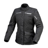Giacca 4STROKE LADY, una giacca con certificazione CE Classe A. Colore nero elegante. Di TUCANO URBANO.